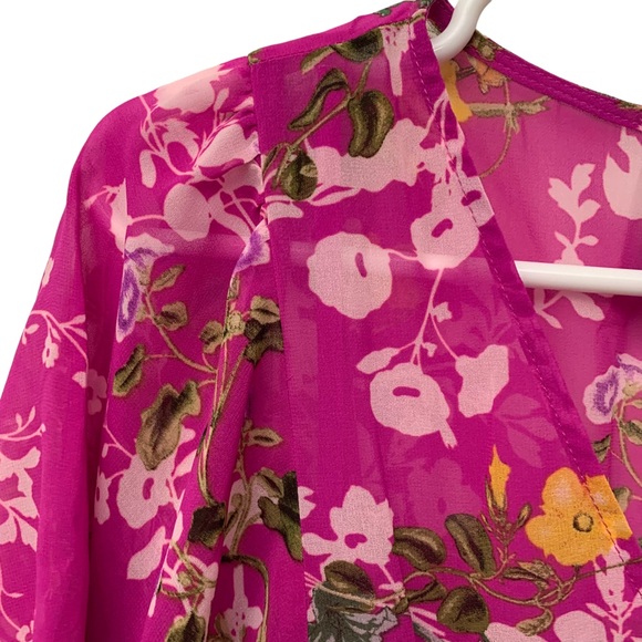 Taylor Pink Floral Ruffle Dress - Picture 10 of 11